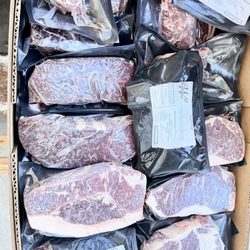 Weise Farms - Wagyu Beef Steaks fresh from the processor.