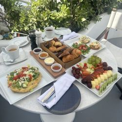 Breakfast on our patio July 2023