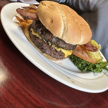 Trackside Bar And Grill - One pound double cheeseburger - Bars Near Me - Mount Vernon, Illinois Trackside Bar And Grill - One pound double cheeseburger - Bars Near Me - Mount Vernon, Illinois