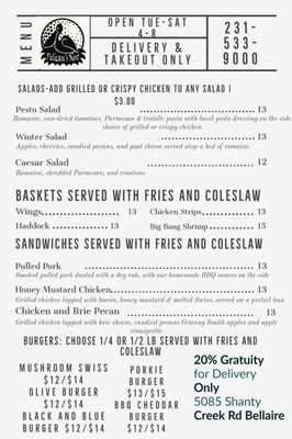 Menu photo 3 The Nest Bellaire, MI Menu photo 3 The Nest Bellaire, MI