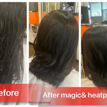 Jinyi's Salon - Curly hair to top straight and bottom loose perm by Jinyi - Hair Salons Near Me - Mckinney, Texas Jinyi's Salon - Curly hair to top straight and bottom loose perm by Jinyi - Hair Salons Near Me - Mckinney, Texas