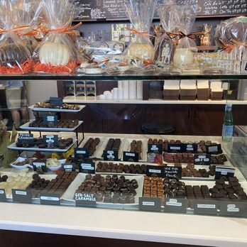 Bethesda Chocolates - Left side of chocolate display - Chocolatiers & Shops Near Me - Bethesda, Maryland Bethesda Chocolates - Left side of chocolate display - Chocolatiers & Shops Near Me - Bethesda, Maryland