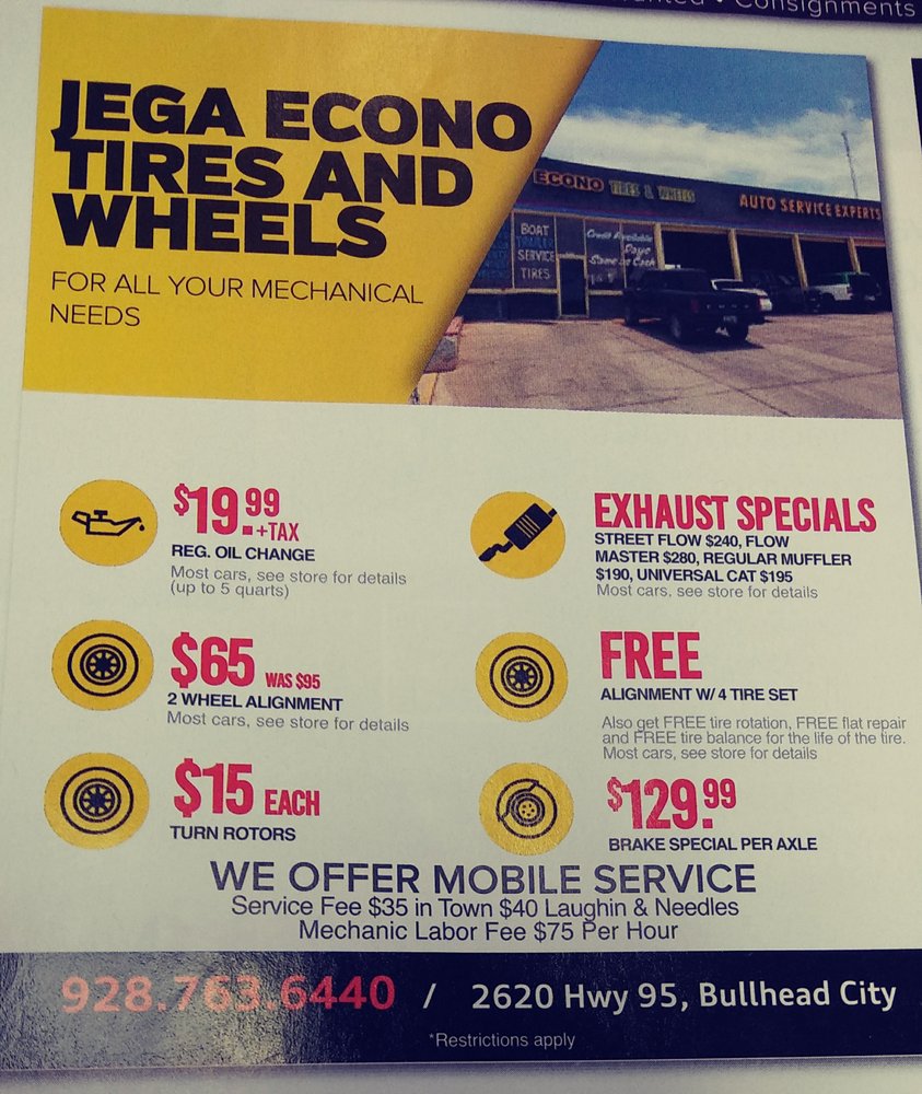 JEGA ECONO TIRES & WHEELS Updated October 2024 12 Photos 2620 AZ