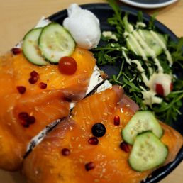 Salmon Avacado Toast with poached egg. YUMMY Salmon Avacado Toast with poached egg. YUMMY