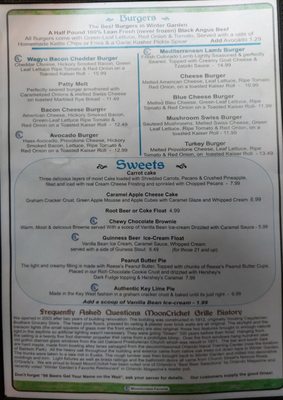 Menu photo 3 Moon Cricket Grille Winter Garden, FL