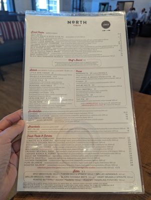 Menu photo 7 North Italia Tucson, AZ