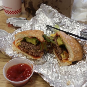 Five Guys - Cheeseburger with pickles & lettuce - Burgers Near Me - Carson, California Five Guys - Cheeseburger with pickles & lettuce - Burgers Near Me - Carson, California
