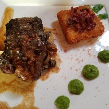 Valette Restaurant - NY steak with beef fat potato cake and leek salsa - New American Near Me - Healdsburg, California Valette Restaurant - NY steak with beef fat potato cake and leek salsa - New American Near Me - Healdsburg, California