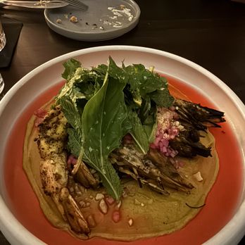 Rooster & the Till - Grilled prawns- insanely good - New American Near Me - Tampa, Florida