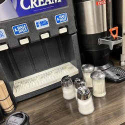 Donna's Travel Plaza - Coffee cream & sugar station. Coffee was quite watery and lukewarm, don't recommend.