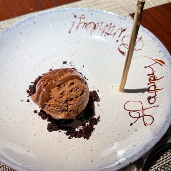 Bludorn - Birthday treat was so so thoughtful | IG: @sipsandfare - New American Near Me - Houston, Texas
