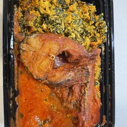 Mama B's International Kitchen - Egusi with fish