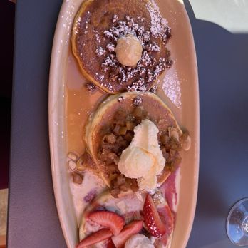 Snooze, an A.M. Eatery - Pancake Flight Customized - Breakfast & Brunch Near Me - Tempe, Arizona Snooze, an A.M. Eatery - Pancake Flight Customized - Breakfast & Brunch Near Me - Tempe, Arizona