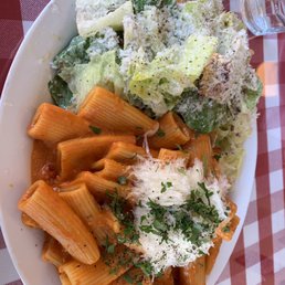 Rigatoni and Caesar plate