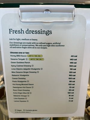 Menu photo 6 sweetgreen - Healthy Salads, Wraps, and Bowls Dallas, TX Menu photo 6 sweetgreen - Healthy Salads, Wraps, and Bowls Dallas, TX