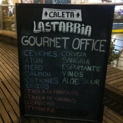 Caleta Lastarria - Menú