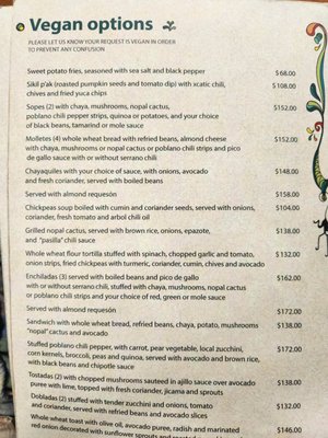 Menu photo 5 La Cueva del Chango Playa del Carmen, ROO