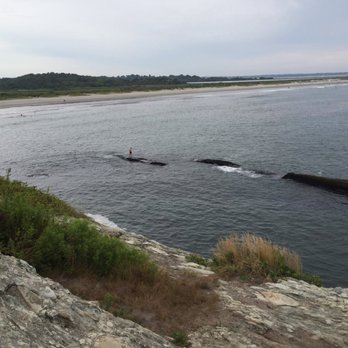 Purgatory Chasm - Man and the sea. View of Second Beach from cliff at Purgatory Chasm. - Parks Near Me