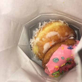 Happy Donut - Strawberry fruity pebble & Glazed coconut. - Donuts Near Me - Albany, California