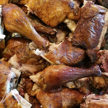 Top Notch BBQ - a pile of cooked chicken - Food Trucks Near Me - Fulshear, Texas