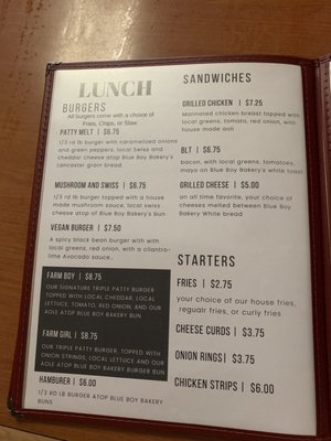 Menu photo 6 Old 61 Diner Boscobel, WI