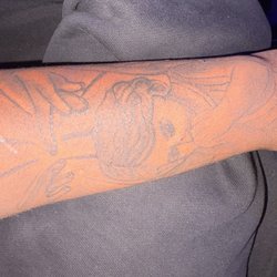 Stay Tatted - I don't like the finger on the hands he made it to fat and his ink fades way to quickly it even if u take good care of it