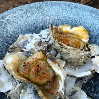 Campfire - char-grilled oysters...can never turn these babies down. - New American Near Me - Carlsbad, California Campfire - char-grilled oysters...can never turn these babies down. - New American Near Me - Carlsbad, California