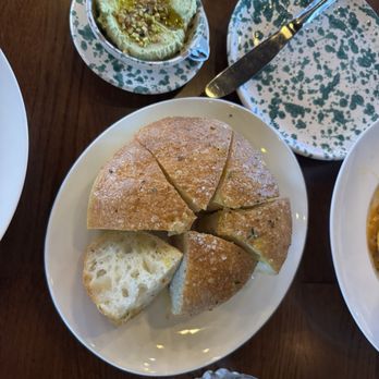 Trattoria Trullo - Focaccia with basil ricotta pistachio spread - Italian Near Me - Aliso Viejo, California