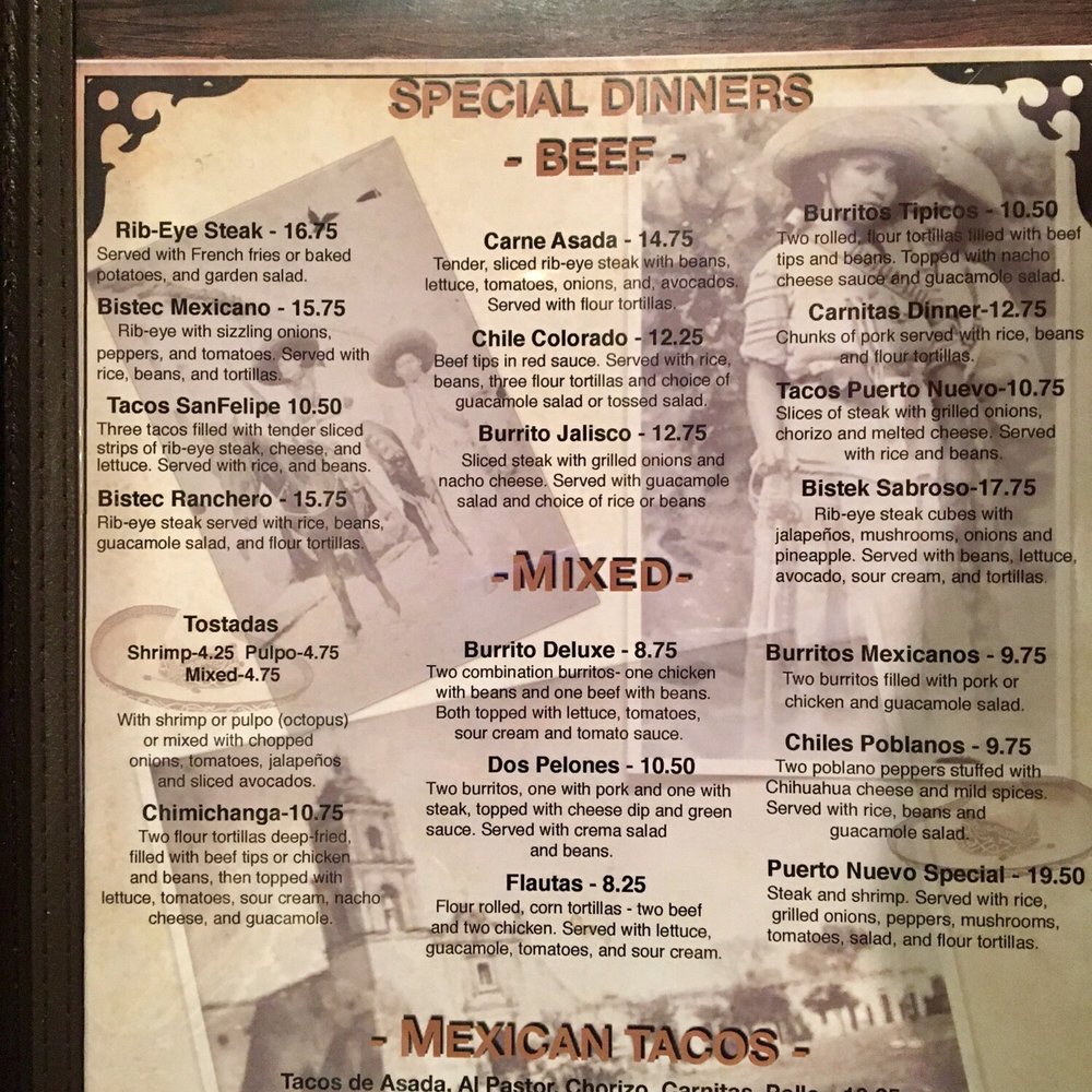 Puerto Nuevo - Menu 5/19 - Mexican Near Me - Toccoa, Georgia Puerto Nuevo - Menu 5/19 - Mexican Near Me - Toccoa, Georgia