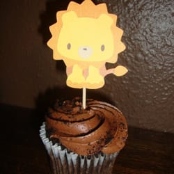 K.Dragonfly Designs - Baby Lion Cupcake Toppers