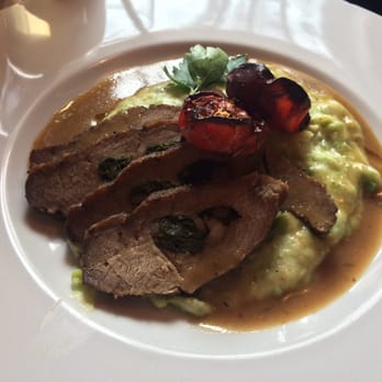 Babiččina Beseda - Veal roast stuffed with wild garlic - sooo dry :'( - Czech Near Me - Prague, Puerto Rico