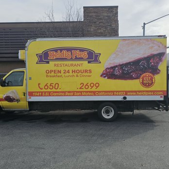 Heidi's Pies Restaurant - 1-4-25. Delivery Truck - American Near Me - San Mateo, California Heidi's Pies Restaurant - 1-4-25. Delivery Truck - American Near Me - San Mateo, California