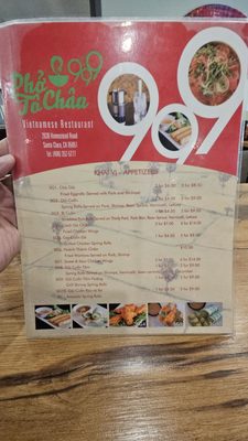 Menu photo 2 Pho To Chau 999 Santa Clara, CA Menu photo 2 Pho To Chau 999 Santa Clara, CA