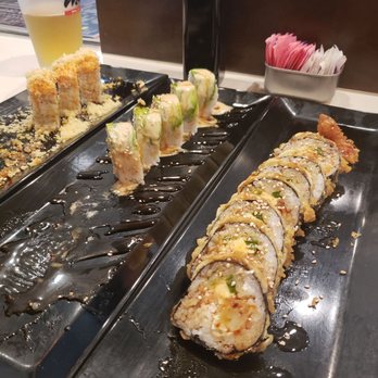 Ezze Sushi - Chalie Brown, Greenie & Mr/Mrs.Wong h/hour 3pm-7pm $5- $7 all are delish..sorry I've already started on the first 2 before I took this pic. - Sushi Bars Near Me - Glendora, California Ezze Sushi - Chalie Brown, Greenie & Mr/Mrs.Wong h/hour 3pm-7pm $5- $7 all are delish..sorry I've already started on the first 2 before I took this pic. - Sushi Bars Near Me - Glendora, California