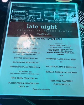 Menu photo 3 Bad Apple Saloon Watertown, NY