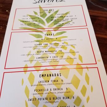 Savorez - 1st edition of what I am sure will be an ever changing menu...might be small but everything is good. - Latin American Near Me - Wilmington, North Carolina Savorez - 1st edition of what I am sure will be an ever changing menu...might be small but everything is good. - Latin American Near Me - Wilmington, North Carolina