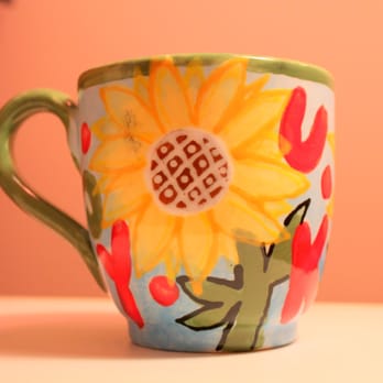 The Clayroom - My finished mug. - Paint-Your-Own Pottery Near Me - Brookline, Massachusetts