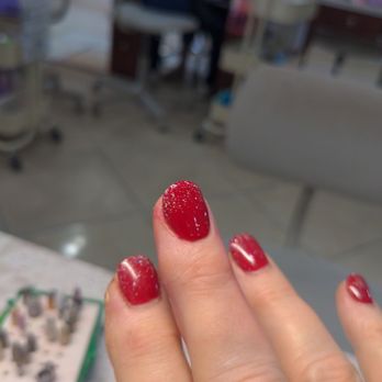 Nail Bar & Spa - A little holiday glitz and glam! Thank you, Lyn! - Nail Salons Near Me - Austin, Texas