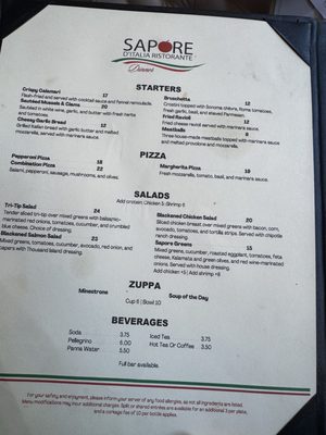Menu photo 1 Sapore D'Italia Madera, CA