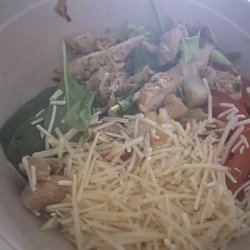 SUPERGREEN CAESAR CHICKEN salad-that's all you're going to get (I customized-I thought)