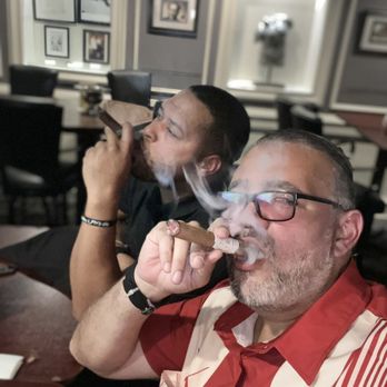 Jamie's Cigar Bar & Restaurant - Smoking nice Cigar - New American Near Me - Clifton, New Jersey