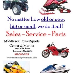 Middlesex Powersports Center & Marina - Bring us your Snowmobile, Dirtbike, ATV, Jet-ski, Outboard Motor, or Sterndrive, and we can repair, or sell you whatever u need!