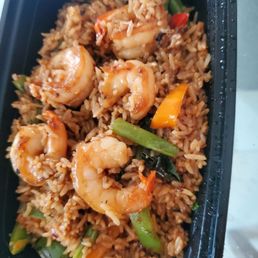Shrimp basil fried rice 4 full and half of 1 Shrimp basil fried rice 4 full and half of 1