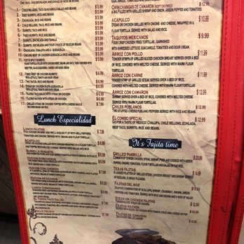 El Toreo - Menu - Mexican Near Me - Columbus, Indiana