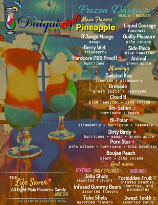 Menu photo 2 Daiquiris & More Macon, GA Menu photo 2 Daiquiris & More Macon, GA