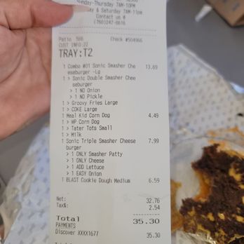 Sonic Drive-In - BURNT NASTY PAPER FLAT WANT TO BE BURGERS - Fast Food Near Me - Apple Valley, California