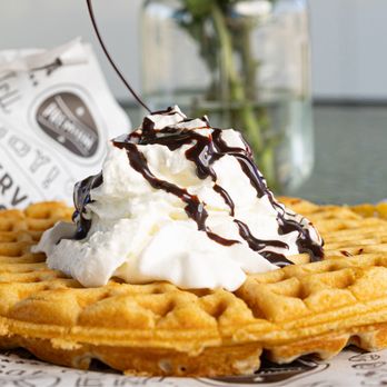 Park’er There - Whipped cream , drizzled with chocolate - Waffles Near Me - McKinney, Texas Park’er There - Whipped cream , drizzled with chocolate - Waffles Near Me - McKinney, Texas