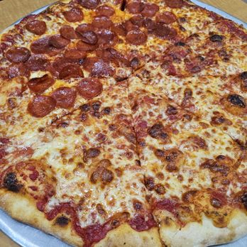 Krispy Pizza  - Pizza 1/2 Pepperoni - Pizza Near Me - Brooklyn, New York