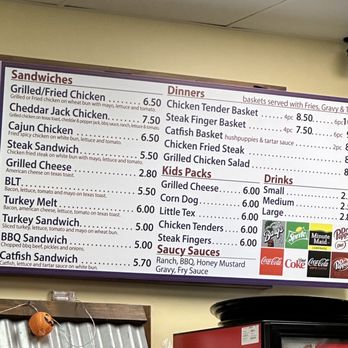 Carter's Burger - Menu as of October 2023 - Burgers Near Me - Bryan, Texas