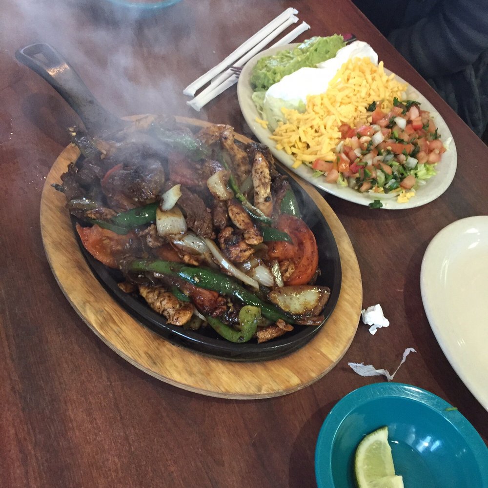 Enchiladas Y Mas - Chicken and beef fajitas for 2 - Salad Near Me - Austin, Texas